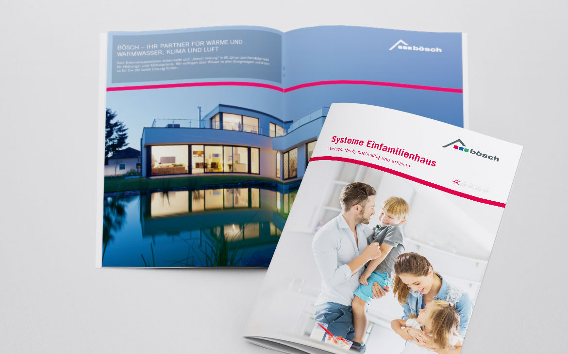Bösch Broschüre für Einfamilienhaus Systeme